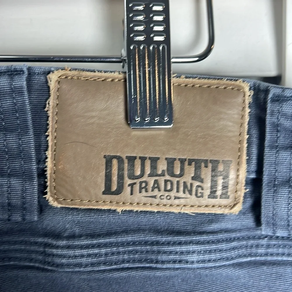 Duluth Trading Co Flex Fire Hose Relaxed Fit Pants Size 46 Washed Blue